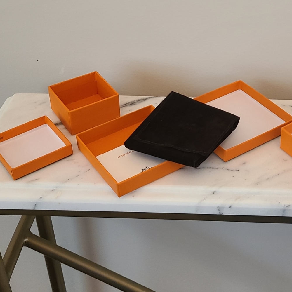 4 HERMES BOXES 💯 Authentic, 2 Cloth Bags - Picture 11 of 12